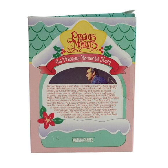 Precious Moments Glass Christmas Ornament Sharing Our Season Together 1995 VTG - Picture 10 of 12